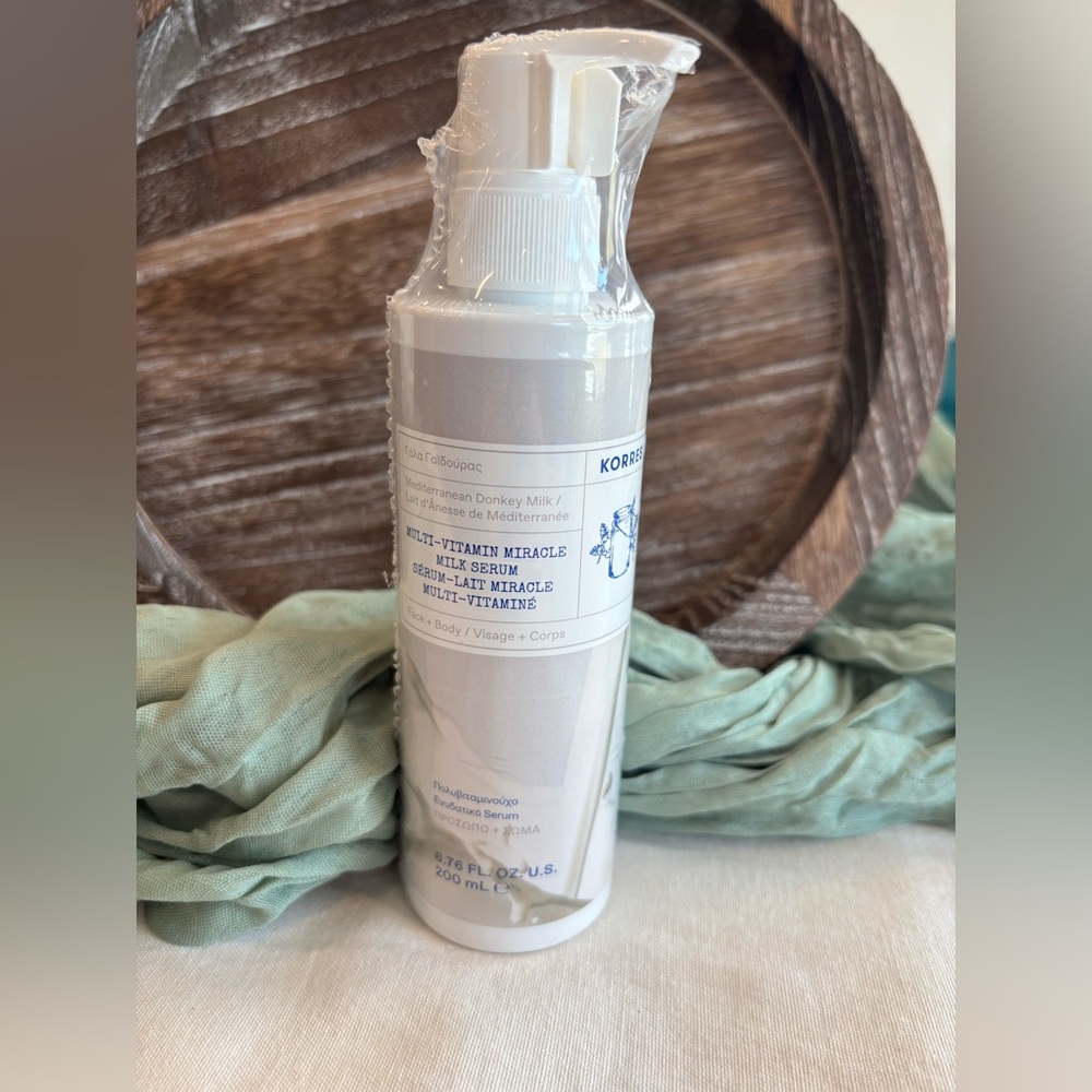 Korres Donkey Milk Miracle Serum 6.76oz Face & Body NWT